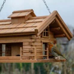 Vogelfutterhaus 'Almhütte 2.0', Braun, Holz -Bio Pflanzen Verkauf 0910101449 Vogelfutterhaus Almhuette 6 96590