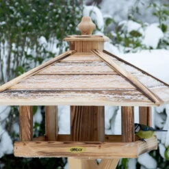 Kiefer-Vogelhaus 'Heat', Geflammt, 49 X 49 X 39 Cm -Bio Pflanzen Verkauf 0910101501 Vogelfutterhaus Heat 2 118880
