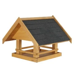 Vogelfutterhaus, Natur, Kiefernholz, 57 X 51 X H 45 Cm
