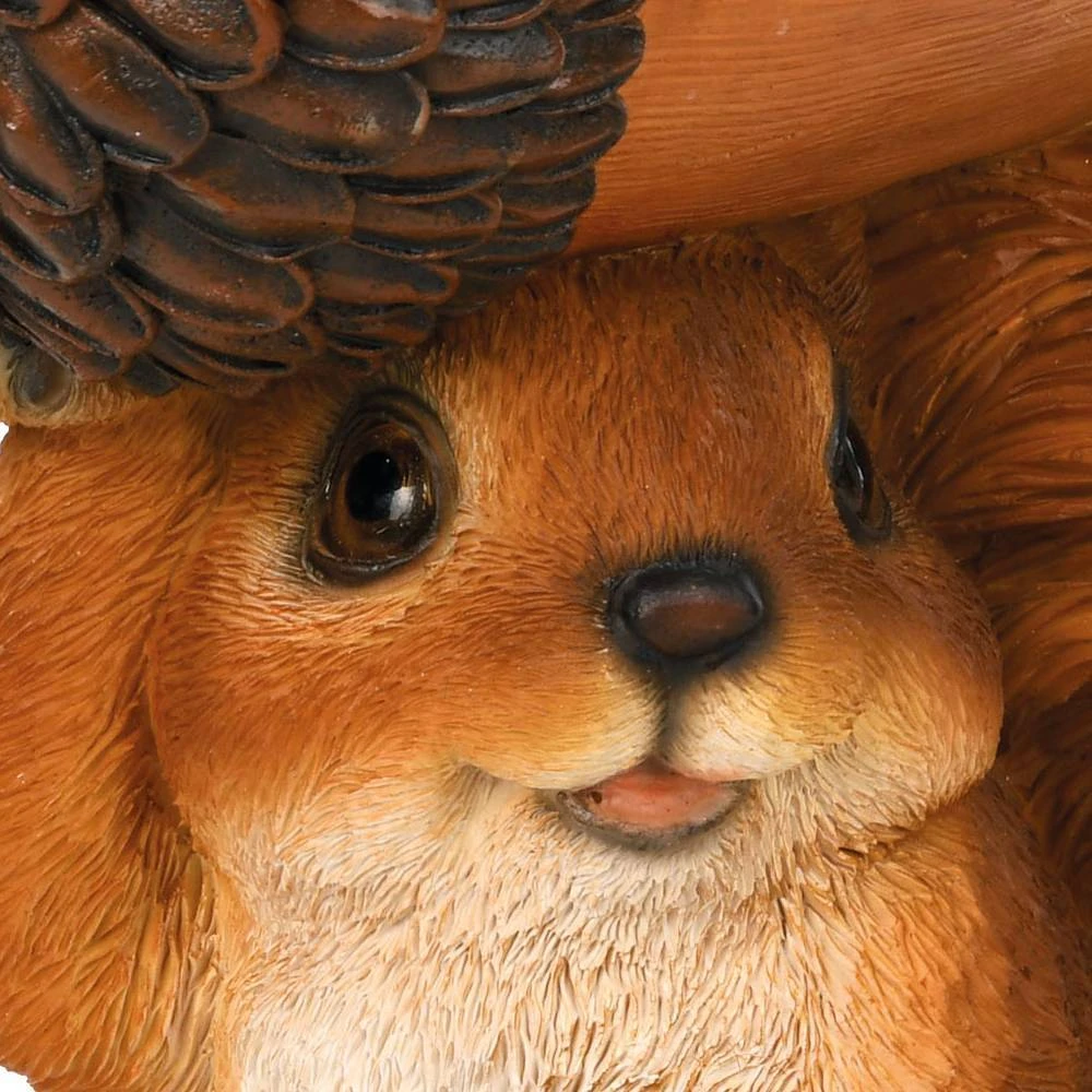 Futterschale Mit Eichhörnchen, Braun, 18,5 X 10 X 20,5 Cm 2 Futterschale Mit Eichhörnchen, Braun, 18,5 X 10 X 20,5 Cm – Bild 2