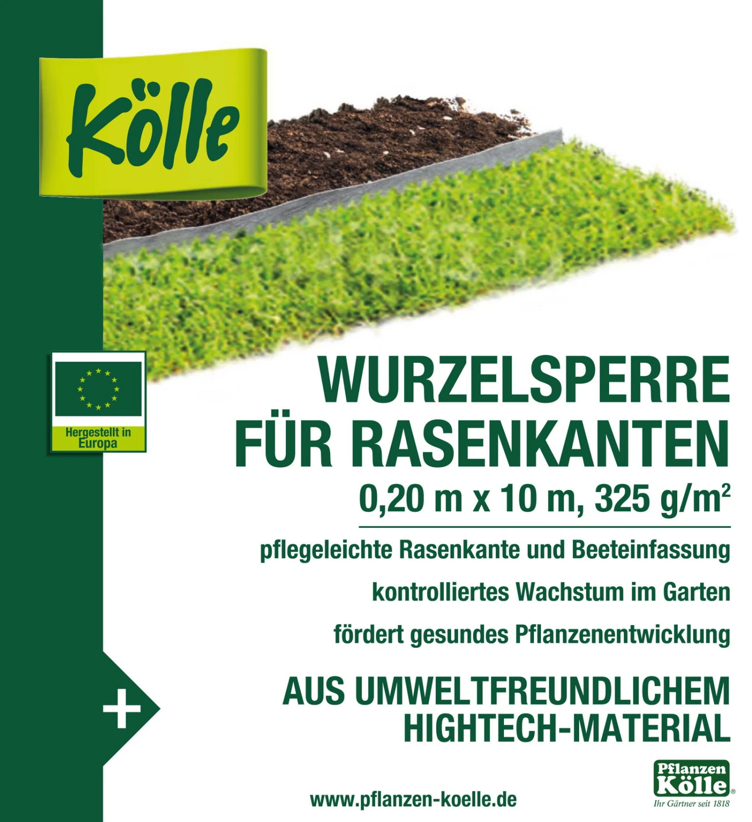 Kölle Wurzelsperre Für Rasen 0,2x10 M 4 Kölle Wurzelsperre Für Rasen 0,2x10 M – Bild 4