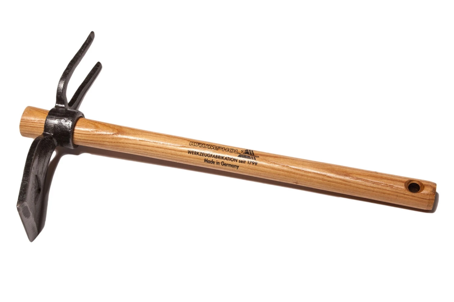 Krumpholz Gartenhäckchen Geschmiedet, Mit 2 Zinken, Rundem Auge Und Eschenstiel 40 Cm 1 Krumpholz Gartenhäckchen Geschmiedet, Mit 2 Zinken, Rundem Auge Und Eschenstiel 40 Cm