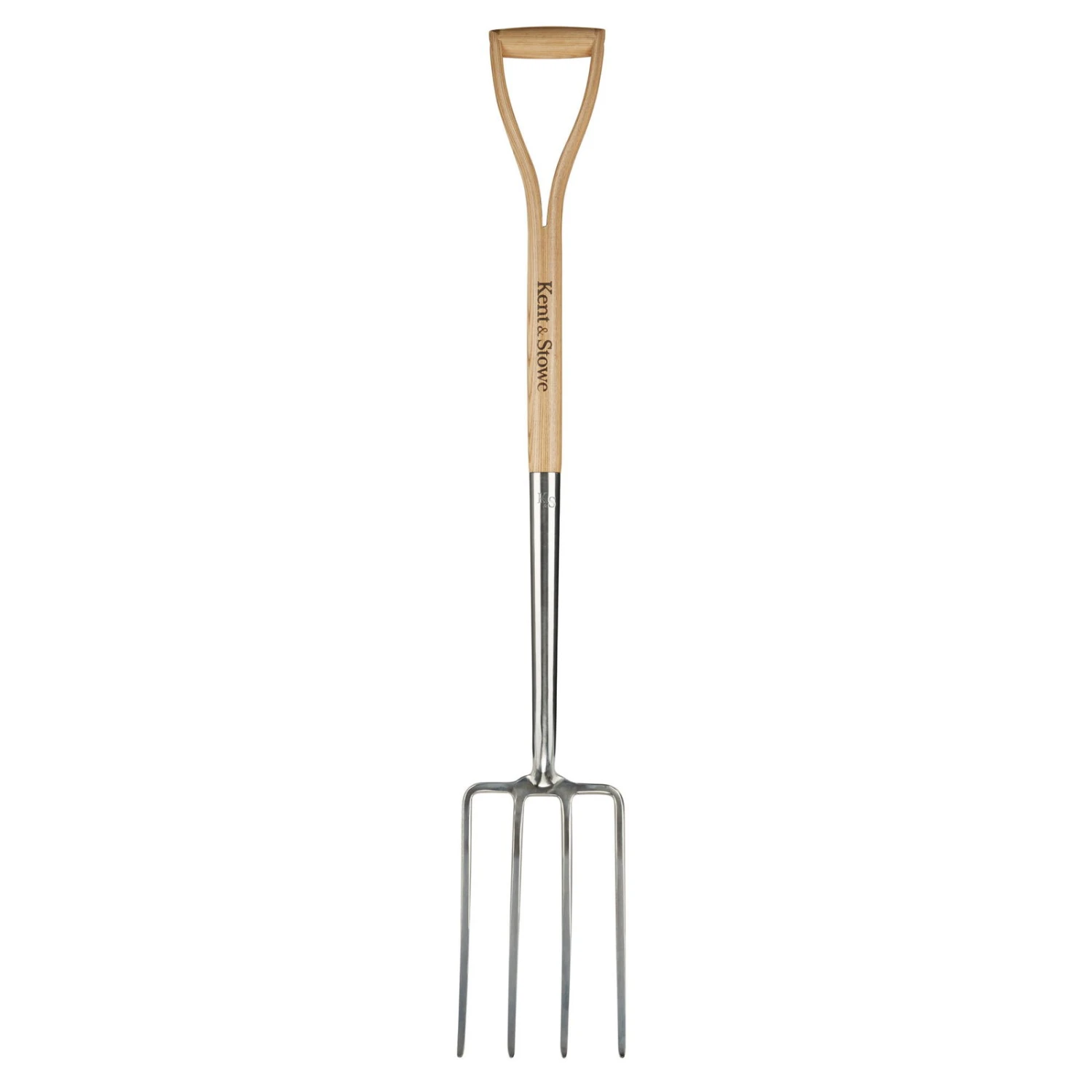 Spatengabel, Edelstahl, Eschenholz 1 Spatengabel, Edelstahl, Eschenholz