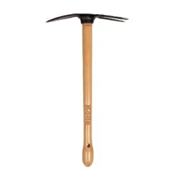 Kölle Gartenhacke, 2 Arbeitsseiten, Handgeschmiedet, Kohlenstoffstahl, Stiel 50 Cm, Buche