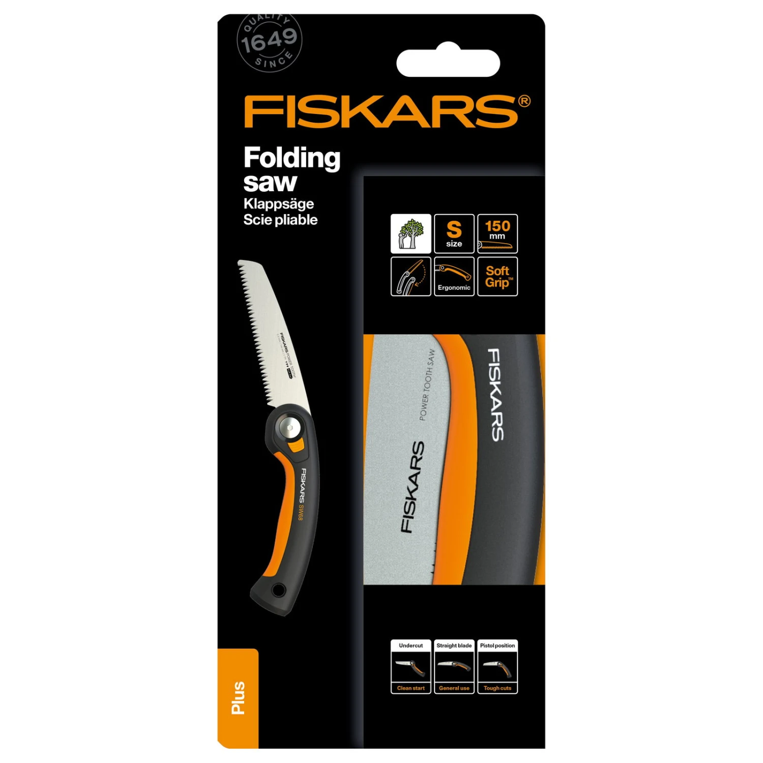 Klappsäge Plus™ SW68, Schwarz/orange, Ca. 27 X 3 X 12 Cm 4 Klappsäge Plus™ SW68, Schwarz/orange, Ca. 27 X 3 X 12 Cm – Bild 4