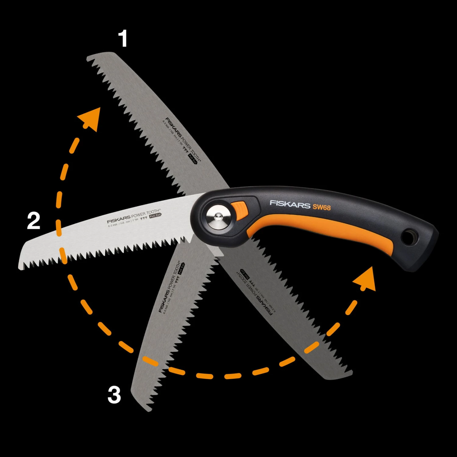 Klappsäge Plus™ SW68, Schwarz/orange, Ca. 27 X 3 X 12 Cm 5 Klappsäge Plus™ SW68, Schwarz/orange, Ca. 27 X 3 X 12 Cm – Bild 5
