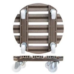 Multi Roller WPC, Tragkraft 150 Kg, Taupe, Ca. 11 X 39 X 39 Cm -Bio Pflanzen Verkauf 0920600508 multi roller wpc taupe 1 116703