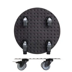 Pflanzenroller 'Alaska', Tragkraft 150 Kg, Anthrazit, Alu, 7 X 30 X 30 Cm -Bio Pflanzen Verkauf 0920600518 pflanzenroller alaska 1 116733