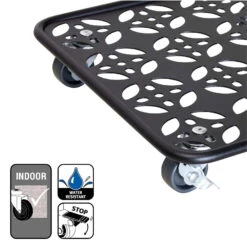 Pflanzenroller GH0936/0937, Tragkraft 80 Kg, Schwarz, Ø 30 Cm -Bio Pflanzen Verkauf 0920600521 pflanzenroller 5 116747