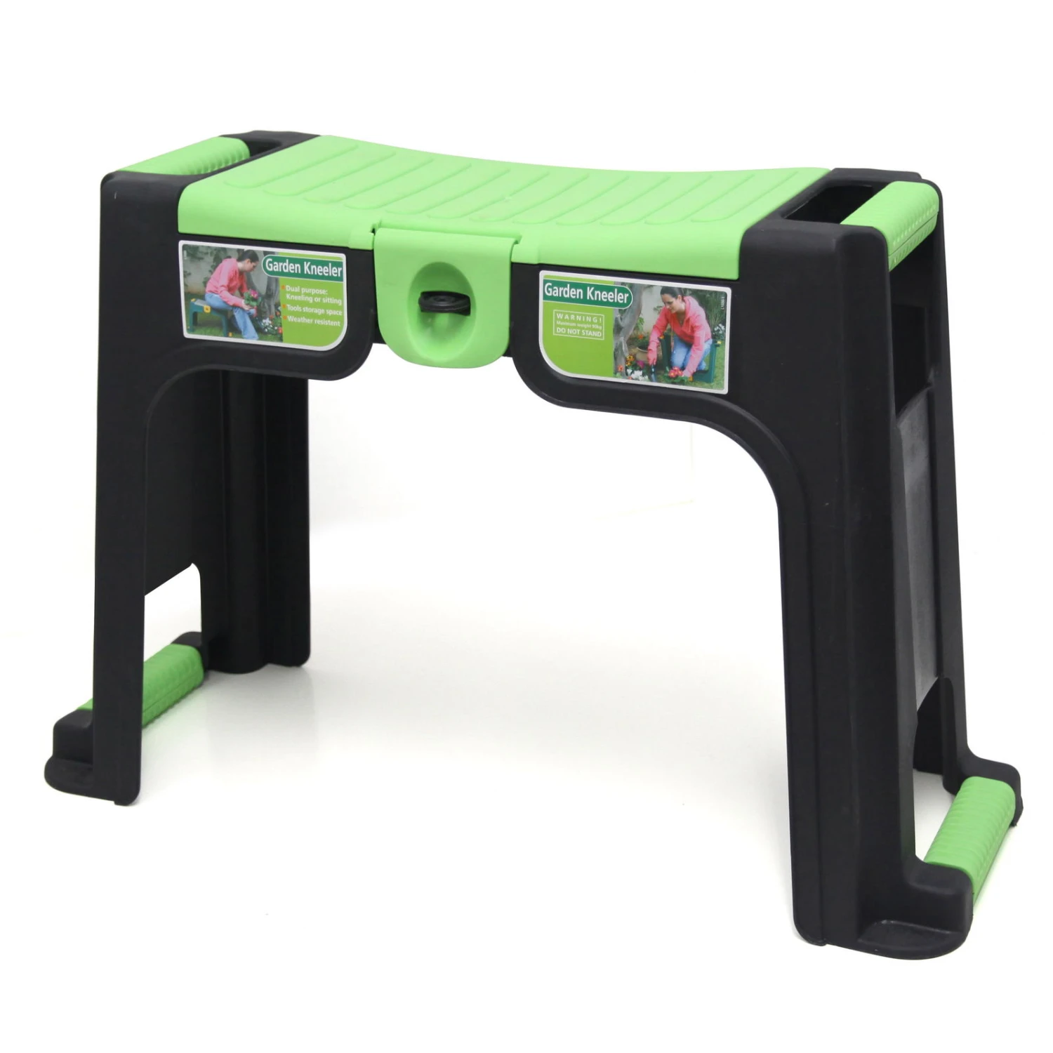 Gartenhocker Mit Staufach, Tragkraft 100 Kg 2 Gartenhocker Mit Staufach, Tragkraft 100 Kg – Bild 2