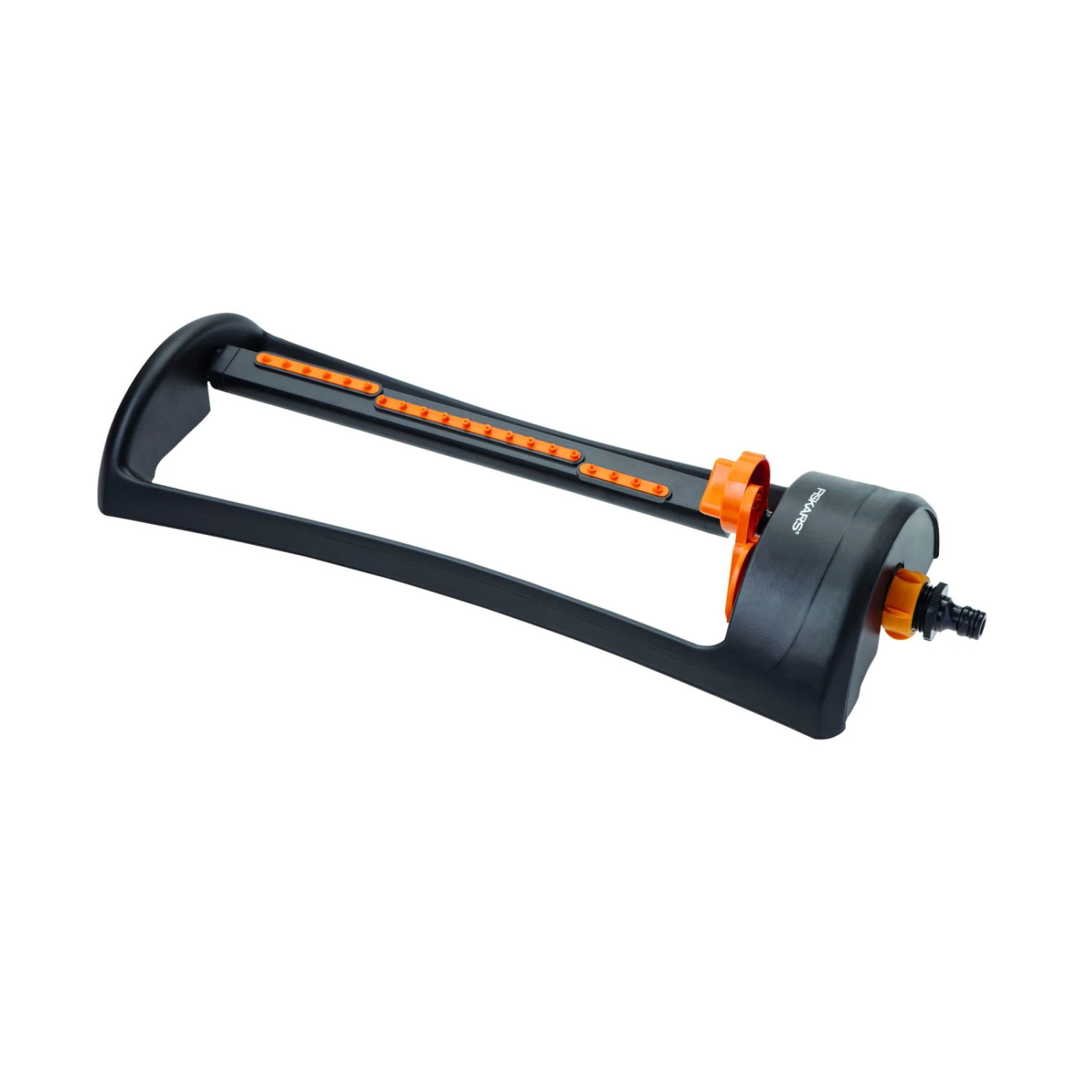 Fiskars Wassersparender Sprinkler, 20 % Weniger Wasserverbrauch, Schwarz-orange 2 Fiskars Wassersparender Sprinkler, 20 % Weniger Wasserverbrauch, Schwarz-orange – Bild 2