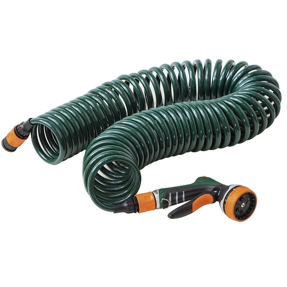 Spiralschlauchset Mit Multifunktionsbrause 10 M 1 Spiralschlauchset Mit Multifunktionsbrause 10 M