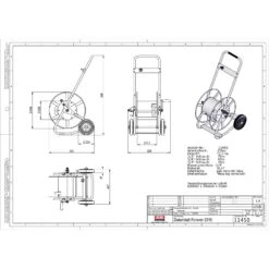 Schlauchwagen Forever, Metall, Schlauchdurchmesser 13/16/19/ 25 Mm -Bio Pflanzen Verkauf 0930200465 Schlauchwagen Forever Metall D13 16 19mm 6 61944