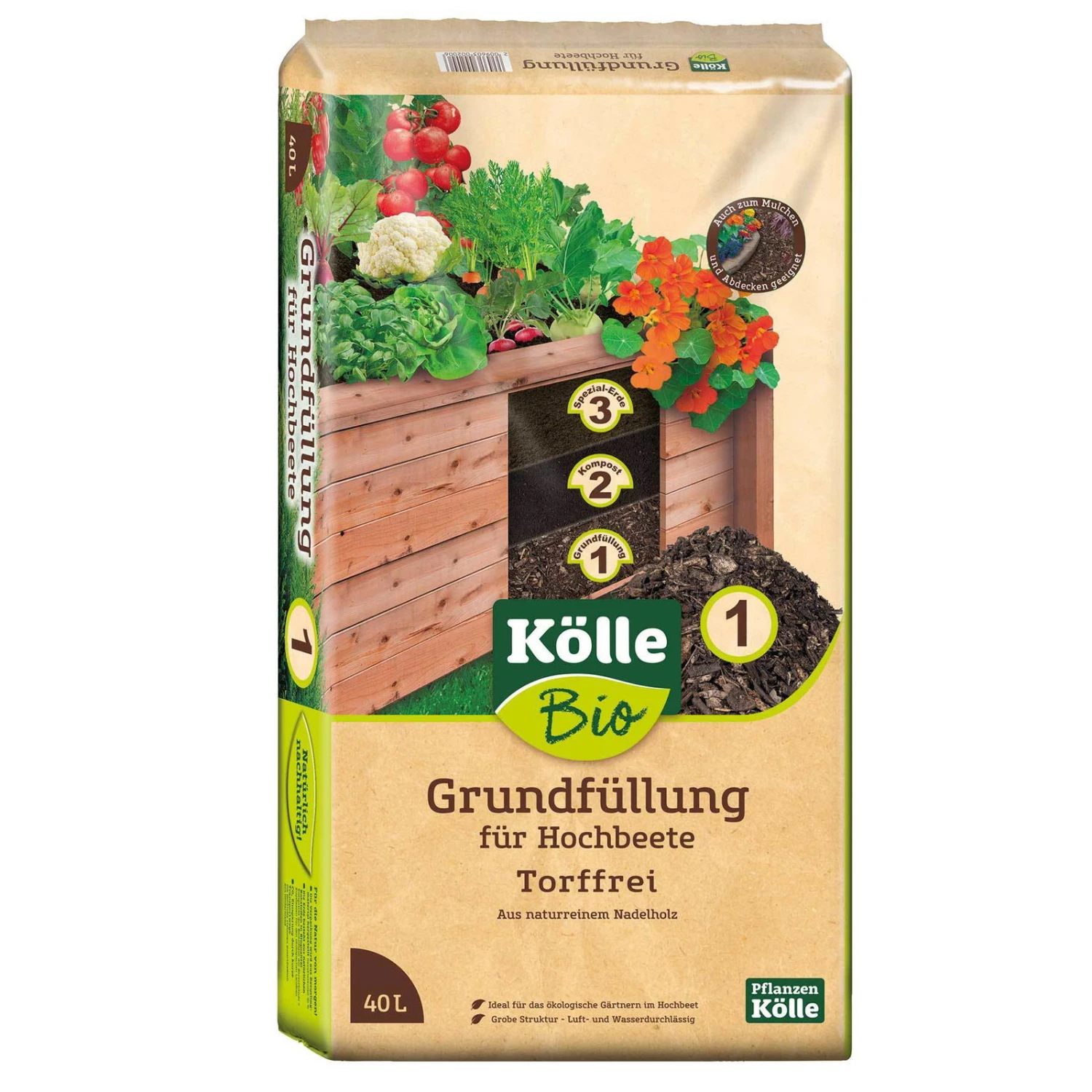 Hochbeet-Grundfüllung, 1800l, 45 Sack à 40 L, Ohne Zusätzliche Versandkosten 2 Hochbeet-Grundfüllung, 1800l, 45 Sack à 40 L, Ohne Zusätzliche Versandkosten – Bild 2