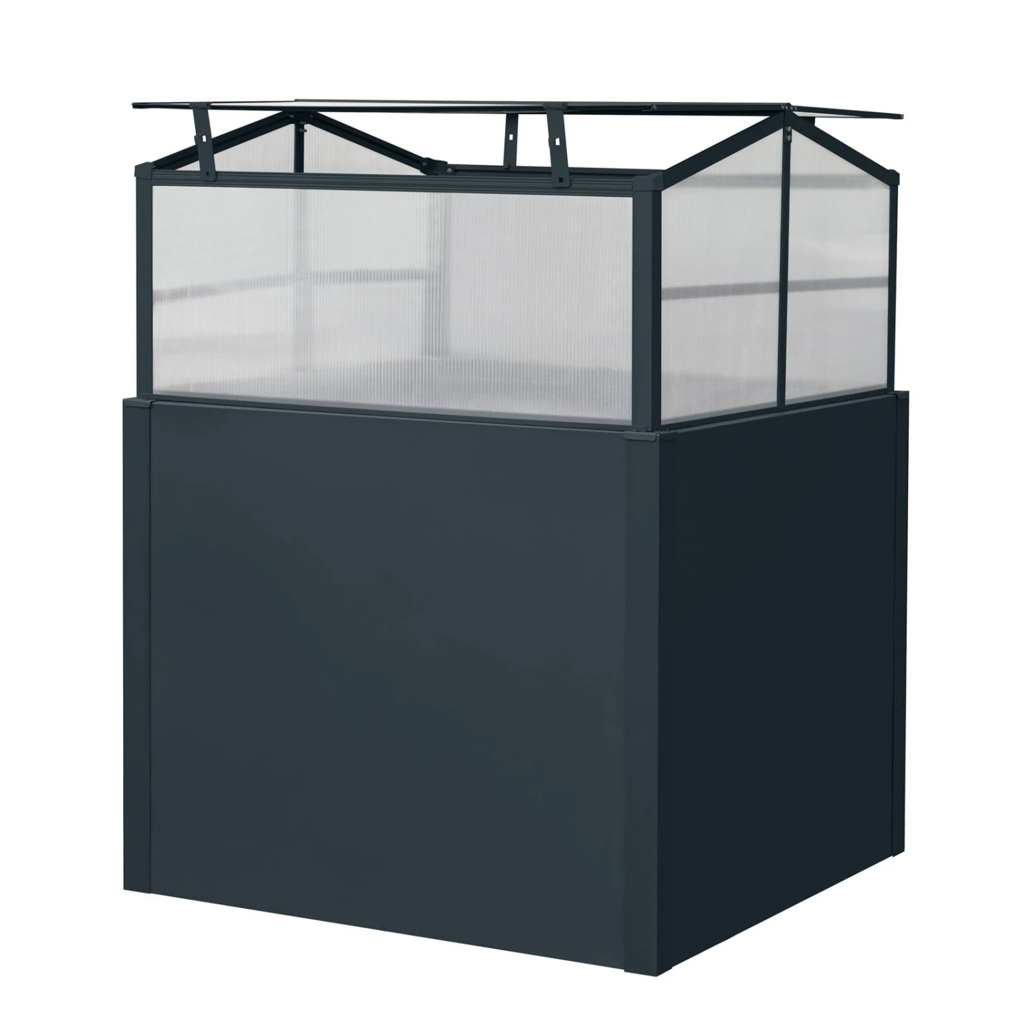 Mini-Gewächshaus, Anthrazit, 87 X 87 X 76 Cm 1 Mini-Gewächshaus, Anthrazit, 87 X 87 X 76 Cm