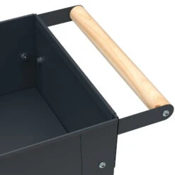 Hochbeet-Trolley Mit Rädern, Anthrazit, Metall, 75 X 35 X 80 Cm, 47 L -Bio Pflanzen Verkauf 0980250141 Urban Garden Trolly auf Raedern anthrazit 2 84500