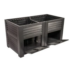 Maxi-Hochbeet Mit 2 Fächern, Anthrazit, Polypropylen, L150 X B76 X H78 Cm 5 Maxi-Hochbeet Mit 2 Fächern, Anthrazit, Polypropylen, L150 X B76 X H78 Cm -Bio Pflanzen Verkauf 0980250147 Maxi Hochbeet mit 2 Staufaechern anthrazit 1 88866