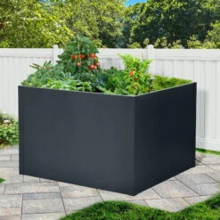 Hochbeet Mit Doppelwand, Anthrazit -Bio Pflanzen Verkauf 0980250151 Hochbeet mit Doppelwand 3 94166