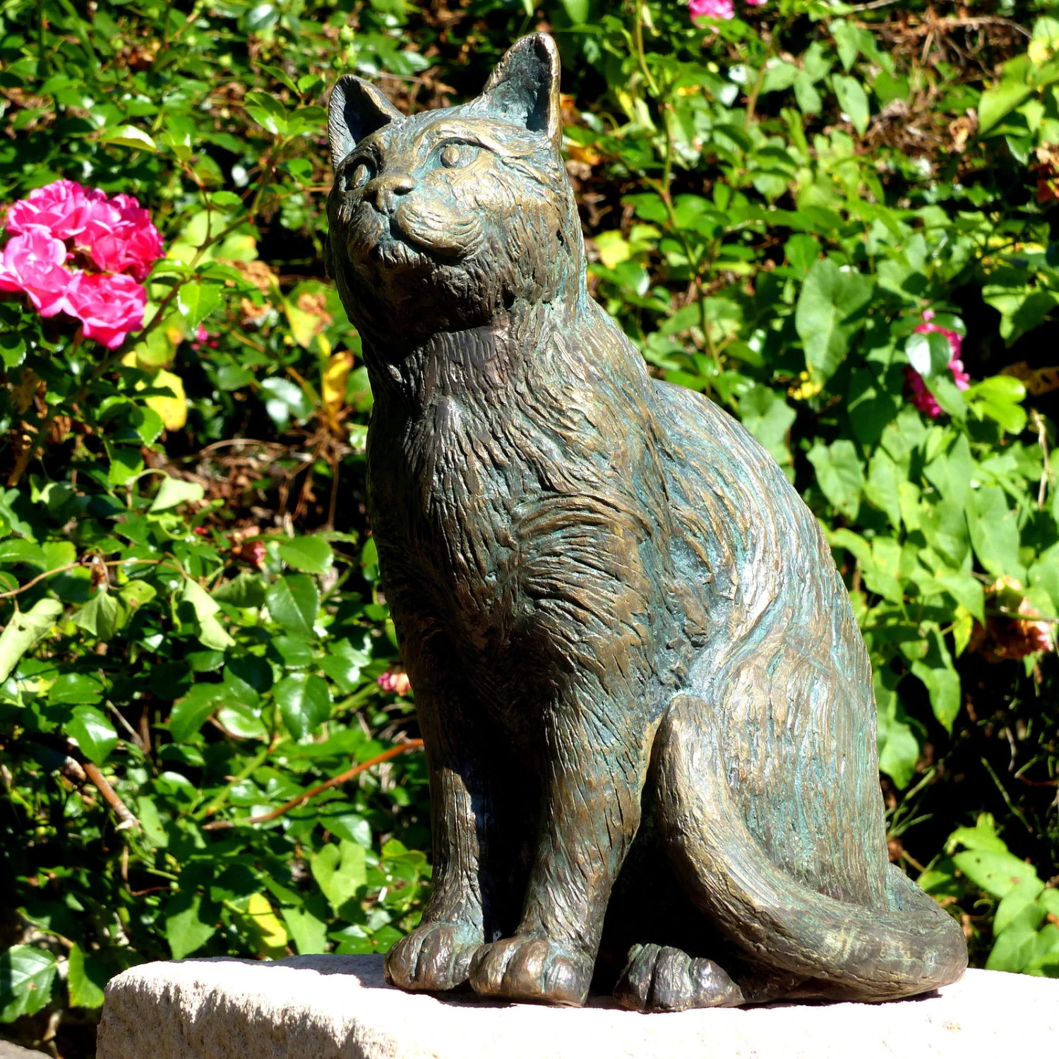 Rottenecker Bronze-Katze, Mittelgroß, Sitzend, 25 X 13 X 23 Cm 1 Rottenecker Bronze-Katze, Mittelgroß, Sitzend, 25 X 13 X 23 Cm