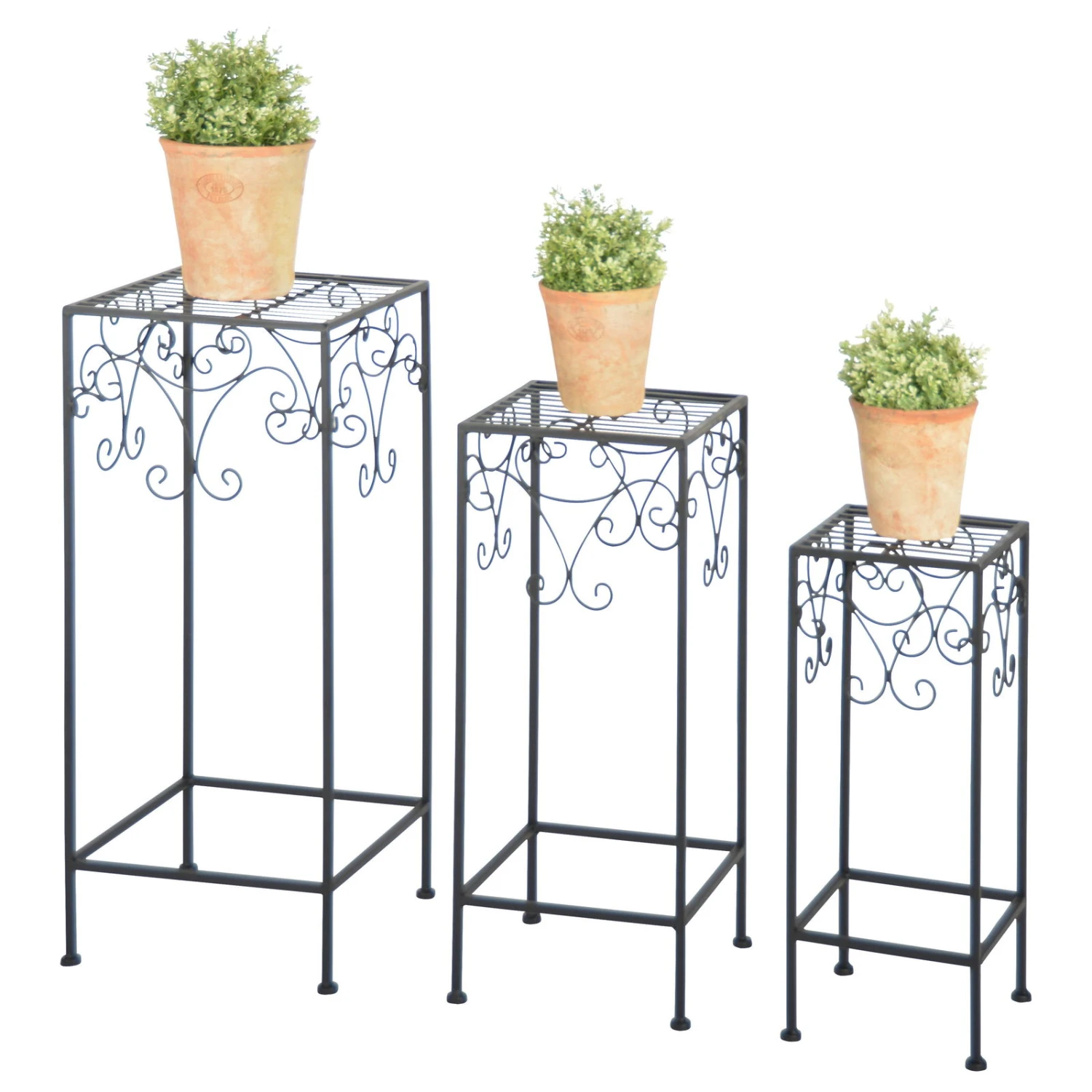 Pflanztisch M, Schwarz, Eisen, Ca. 26 X 26 X 61 Cm 2 Pflanztisch M, Schwarz, Eisen, Ca. 26 X 26 X 61 Cm – Bild 2