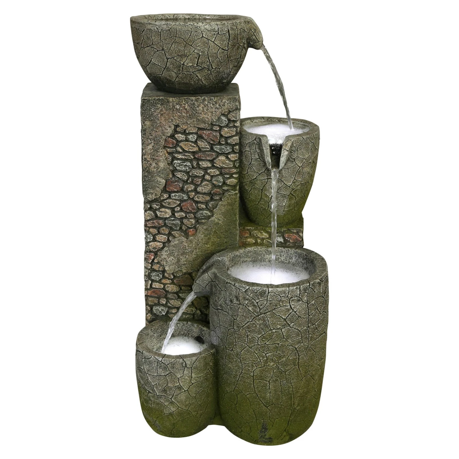 Kölle Polyresin Brunnen Inkl. Pumpe & Licht, Ca. 33 X 34 X 57 Cm 1 Kölle Polyresin Brunnen Inkl. Pumpe & Licht, Ca. 33 X 34 X 57 Cm