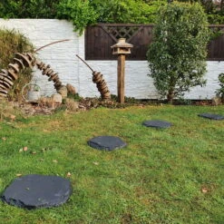 20er-Set Beton-Trittstein 'Typ A', Anthrazit, In Natursteinoptik, 42 X 37 X 3 Cm -Bio Pflanzen Verkauf 0990100376 Koelle Beton Trittstein Typ A in Natursteinoptik anthrazit 79084