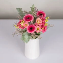 Gemischter Blumenbund 'Glücksmoment' Inkl. Gratis Grußkarte 5 Gemischter Blumenbund 'Glücksmoment' Inkl. Gratis Grußkarte -Bio Pflanzen Verkauf 1025700003 DIY Mixbund Gluecksmoment Gerbera Lisianthus Euka Statice 2 94526