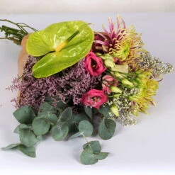 Gemischter Blumenbund 'Baltazar Mit Anthurie' Inkl. Gratis Grußkarte -Bio Pflanzen Verkauf 1025700011 DIY Mixbund Baltazar mit Anthurie Chrysa Lisi Gypso Statice Euka Anthurie 2 94430