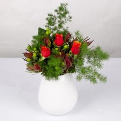 Blumenbund Rose 'Espana' Mit Zierspargel, Mit Gratis Grußkarte -Bio Pflanzen Verkauf 1025700026 Strauss Rosen Espana 1 102758