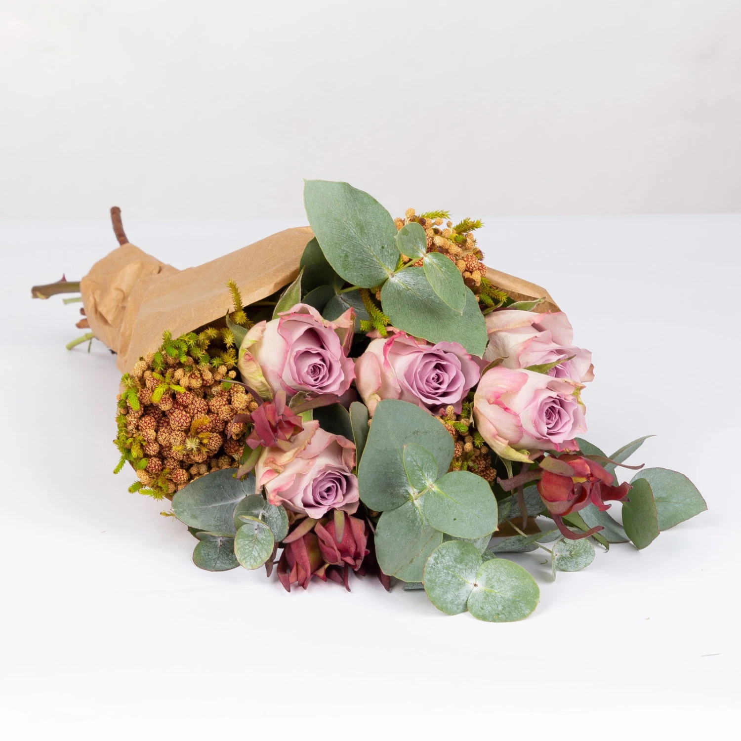 Blumenbund Rose 'Memory Lane', Eukalyptus Und Kapgrün, Mit Gratis Grußkarte 2 Blumenbund Rose 'Memory Lane', Eukalyptus Und Kapgrün, Mit Gratis Grußkarte – Bild 2