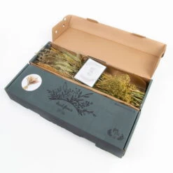 Trockenblumen DIY-Set, Natur, Länge Ca. 60 Cm -Bio Pflanzen Verkauf 1055300013 Trockenblumen DIY Box natur gemischt WS 2 95064