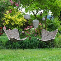 Bistro-Set 'Butterfly', 3-tlg., Braun -Bio Pflanzen Verkauf 2950100589 2950100670 2950100680 2950100686 2950100689 3910302628 113717 3