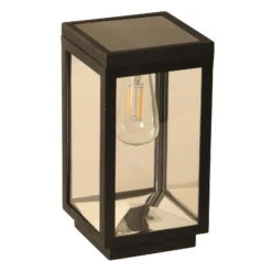 Solar-Tischleuchte 'Amsterdam', Schwarz, Ø 12 X H 22 Cm -Bio Pflanzen Verkauf 2950100715 Solar Kunststoff Tischleuchte Amsterdam 1 120466