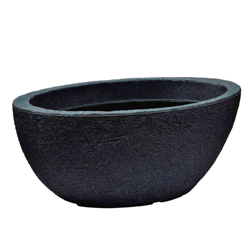 Pflanzschale Stone, Anthrazit, 60 X 34 X H 22 Cm 1 Pflanzschale Stone, Anthrazit, 60 X 34 X H 22 Cm