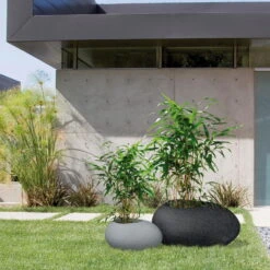 Pflanzstein Flow, Stony Black, L 48 X B 38 X H 23 Cm -Bio Pflanzen Verkauf 3210103633 3210103634 3210103635 3210103636 Pflanzstein Flow stony black grey 1 55926