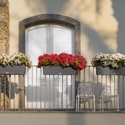 Lechuza Balconera Cottage, Granit 7 Lechuza Balconera Cottage, Granit -Bio Pflanzen Verkauf 3230100595 Balconera Cottage80 79x19x19cm granit Pflanzvol 12Ltr 17882