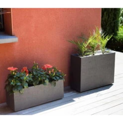 Pflanzkasten Graphit Crunch High, Anthrazit, L 78,5 X B 29,5 X H 60 Cm -Bio Pflanzen Verkauf 3230101030 Pflanzkasten Graphit Crunch High anthrazit L78 5xB29 5xH60cm 46Ltr 4 59184