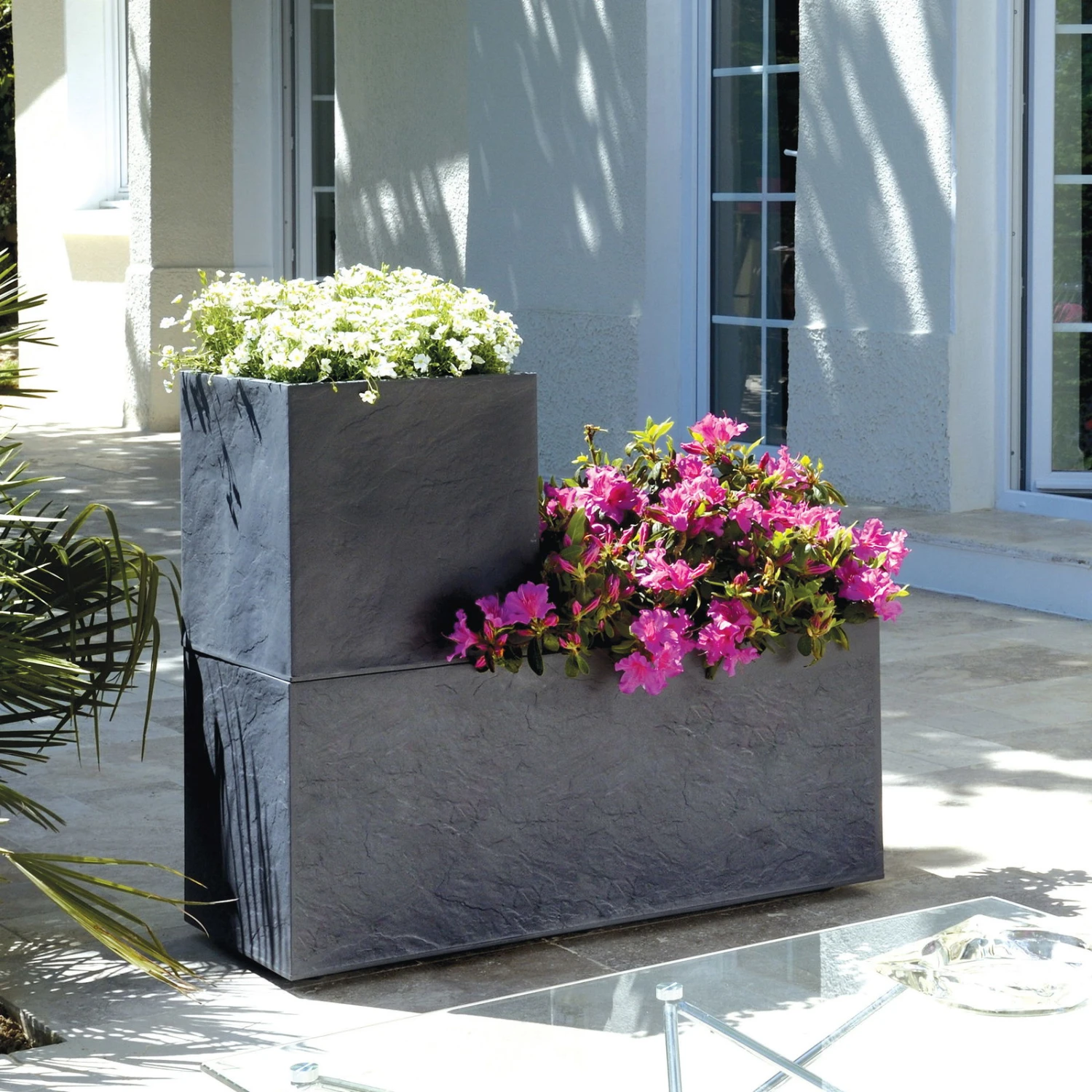 Pflanztrog 'Volcania Dado', Anthrazit, L 39,5 X B 39,5 X H 43,5 Cm 6 Pflanztrog 'Volcania Dado', Anthrazit, L 39,5 X B 39,5 X H 43,5 Cm – Bild 6