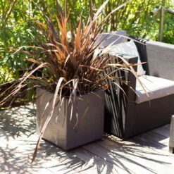 Pflanztrog 'Volcania Dado', Anthrazit, L 39,5 X B 39,5 X H 43,5 Cm 10 Pflanztrog 'Volcania Dado', Anthrazit, L 39,5 X B 39,5 X H 43,5 Cm -Bio Pflanzen Verkauf 3230101084 Pflanztrog Volcania Dado anthrazit 39x39xH43cm 31Ltr7 75427