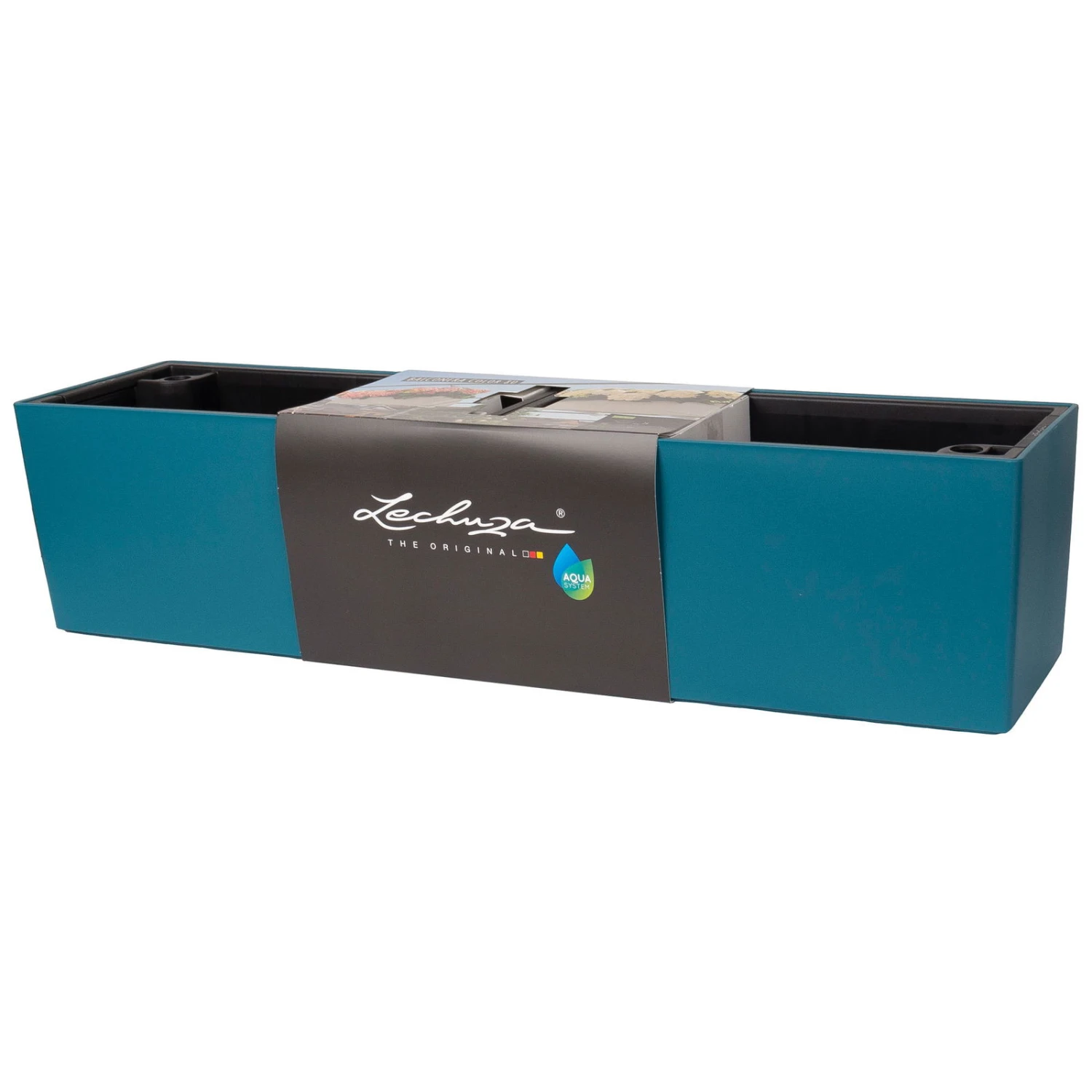 LECHUZA Balkonkasten 'Balconera Color 80', Petrolblau, 80 X 19 X 19 Cm 1 LECHUZA Balkonkasten 'Balconera Color 80', Petrolblau, 80 X 19 X 19 Cm