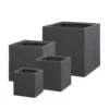 Pflanztrog 'Basic Ciber', Grafit, L 25 X B 25 X H 25 Cm