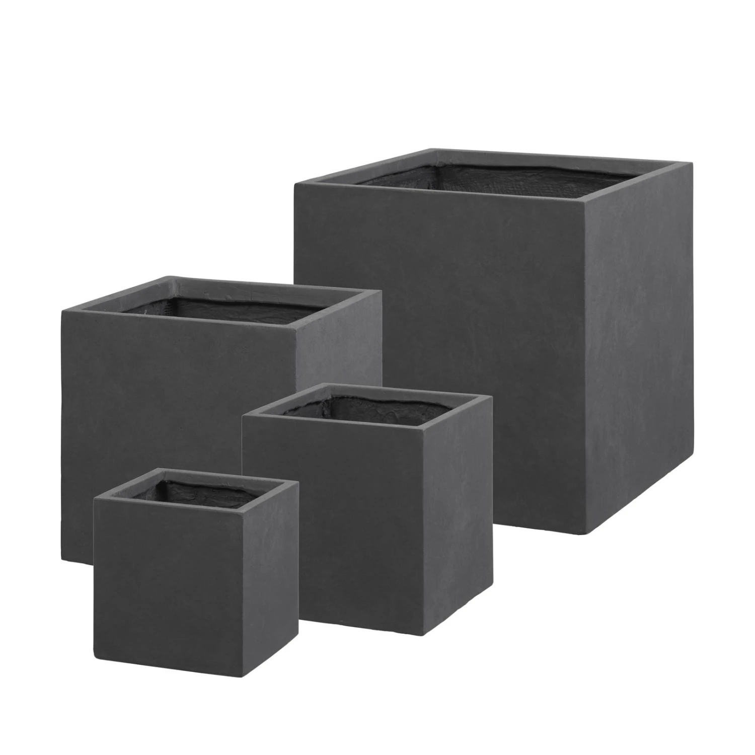 Pflanztrog 'Basic Ciber', Grafit, L 25 X B 25 X H 25 Cm 1 Pflanztrog 'Basic Ciber', Grafit, L 25 X B 25 X H 25 Cm