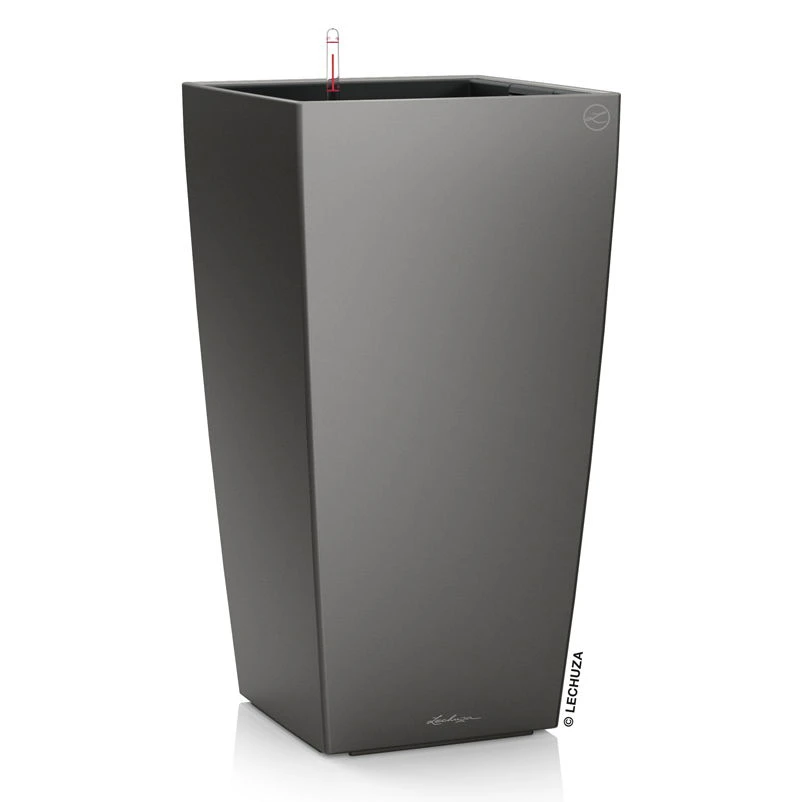 LECHUZA Cubico Premium 30, Anthrazit-metallic, All-in-One-Set, 30x30, H:56 Cm 2 LECHUZA Cubico Premium 30, Anthrazit-metallic, All-in-One-Set, 30x30, H:56 Cm – Bild 2