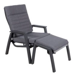 Loungesessel 'Paris', Grau/schwarz -Bio Pflanzen Verkauf 3910302694 Loungesessel Paris inkl Auflage 8 118555