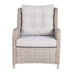 Kölle Geflecht-Sessel Jumbo Inkl. Hocker, Mit Auflage -Bio Pflanzen Verkauf 3950100895 Geflechtsessel Jumbo Koelle inkl Hocker rattanbraun inkl Auflage 47963