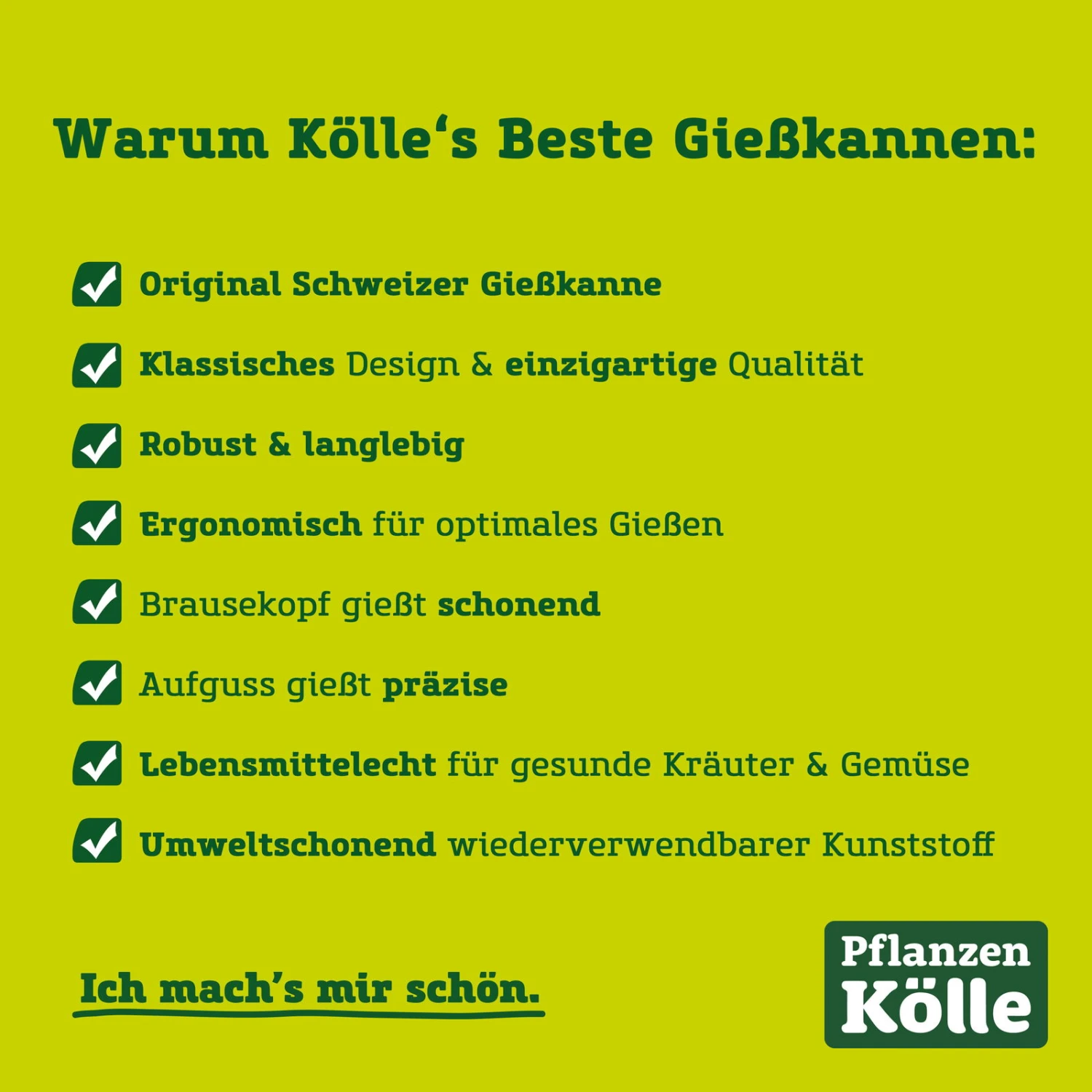 Kölle's Beste Gießkanne, Grün, Mit Brausekopf, Kunststoff 2 Kölle's Beste Gießkanne, Grün, Mit Brausekopf, Kunststoff – Bild 2